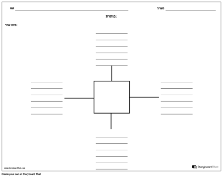 מפת עכביש עם קווים - 4
