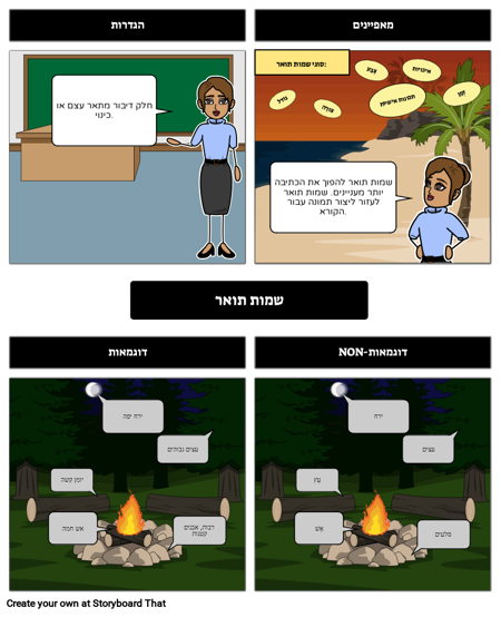 שמות תואר - דגם פרייר