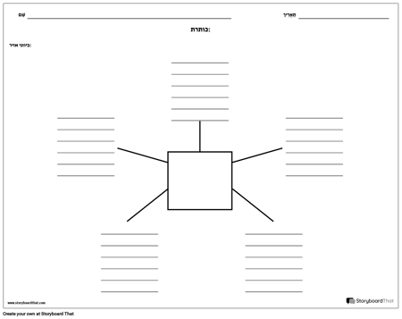 מפת עכביש עם קווים - 5