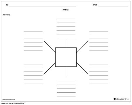 מפת עכביש עם קווים - 6