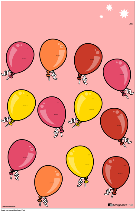 כרזת תרשים יום הולדת