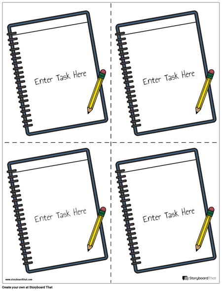 תבנית כרטיס משימות 10