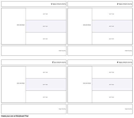 תבנית כרטיס עדויות