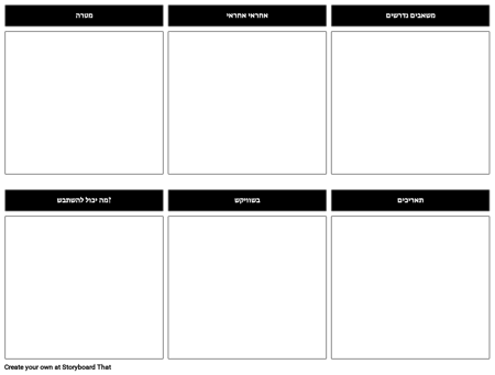 תבנית תכנית צוות