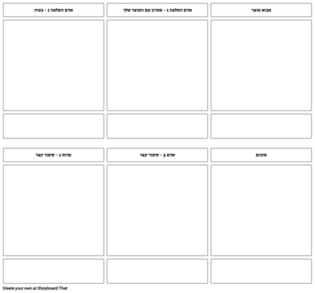 המלצה - תבנית