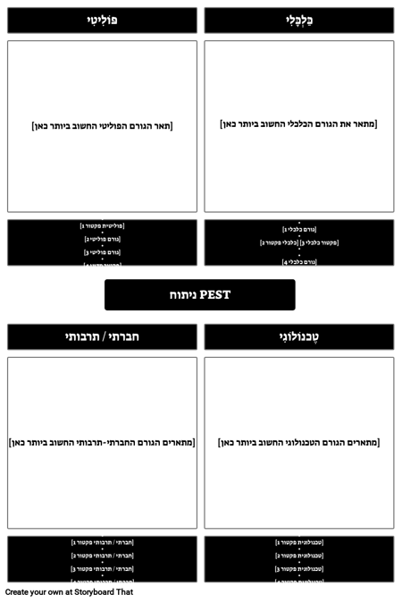 תבנית ניתוח PEST