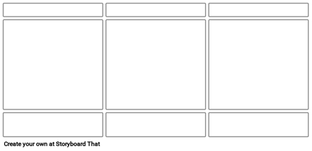 תבנית Storyboard עם כותרת ותיאור