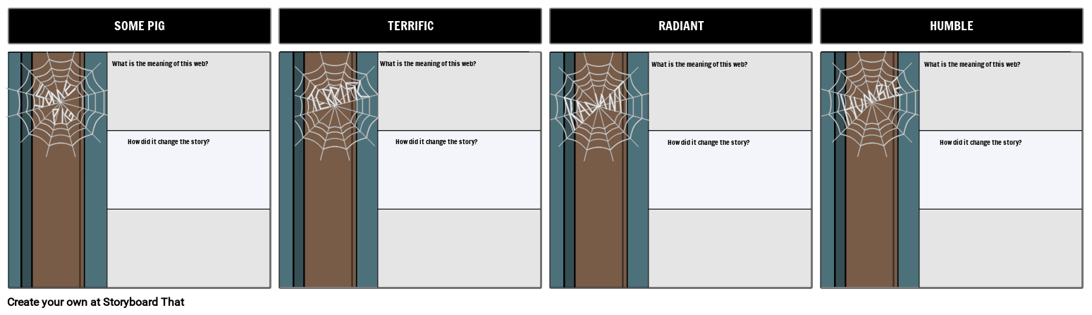 Charlotte's Web - Webs Storyboard by heidi-deck