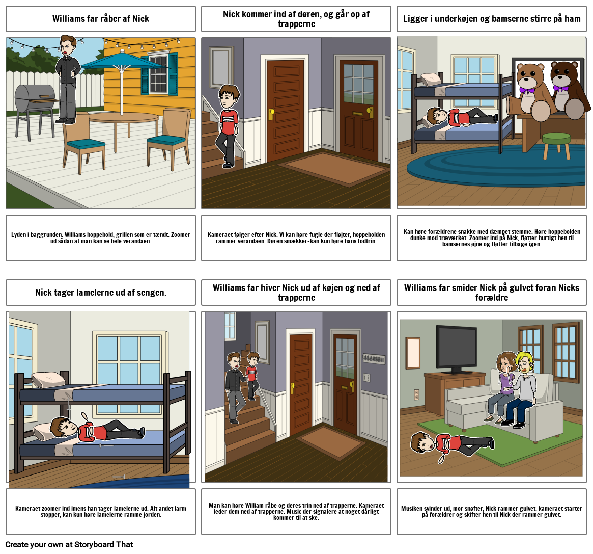 Fandango storyboard