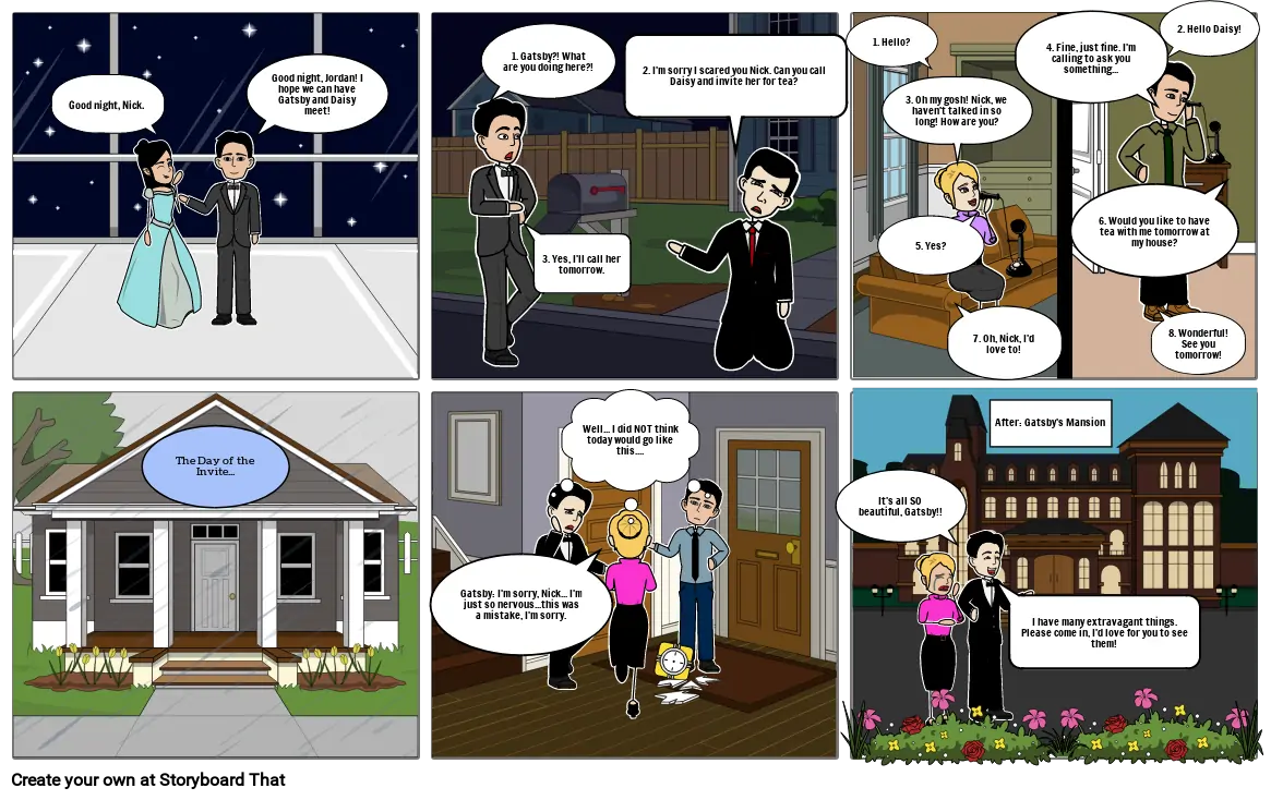 the-great-gatsby-chapter-5-storyboard-by-hhardimon01