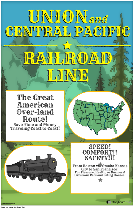 ट्रांसकॉन्टिनेंटल रेलमार्ग विज्ञापन