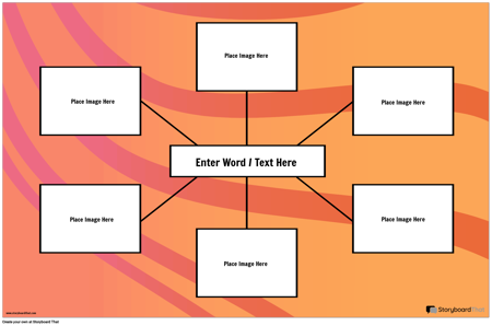 मकड़ी का नक्शा दृश्य शब्दावली