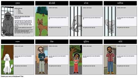 वन एंड ओनली इवान कैरेक्टर मैप