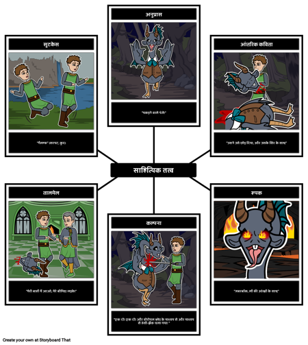 "जबरबॉकी" में साहित्यिक तत्व