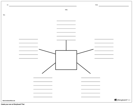 स्पाइडर मैप विद लाइन्स - 5