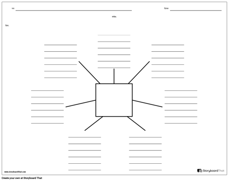 स्पाइडर मैप विद लाइन्स - 7