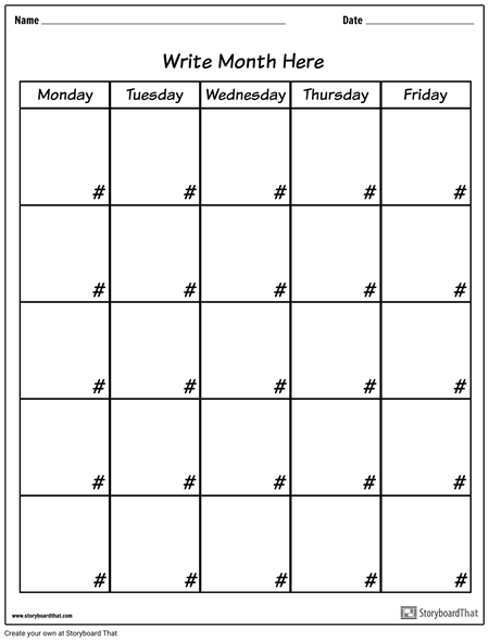 कैलेंडर - सप्ताह का दिन