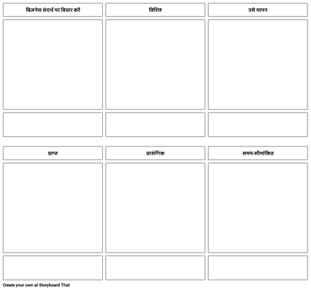 स्मार्ट लक्ष्य टेम्पलेट