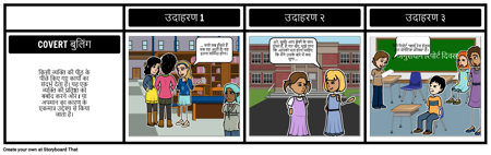 गुप्त धमकाने का उदाहरण