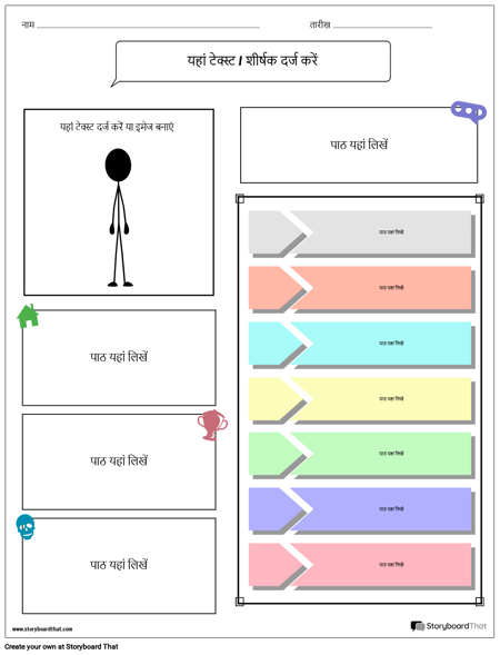 जीवनी वर्कशीट टाइमलाइन