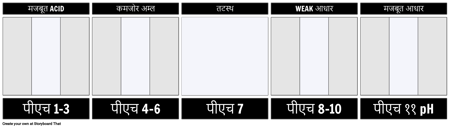 पीएच स्केल टेम्प्लेट