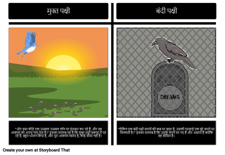 बंदी पक्षी: विश्लेषण