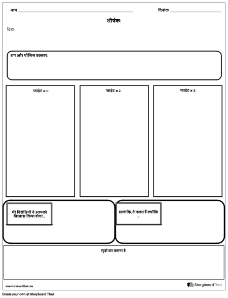 राय थीसिस रूपरेखा