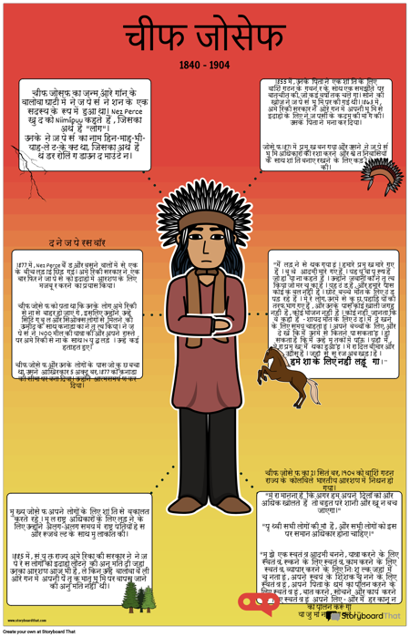 मुख्य जोसेफ जीवनी