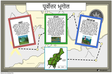 पूर्वोत्तर भूगोल