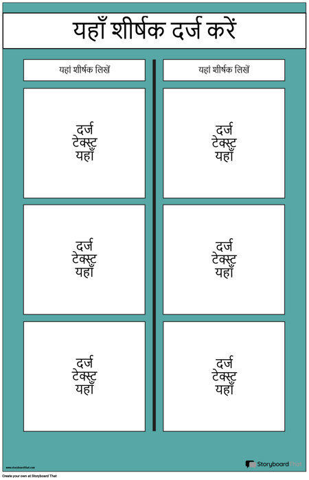 टी चार्ट पोस्टर