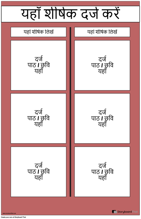 टी चार्ट पोस्टर