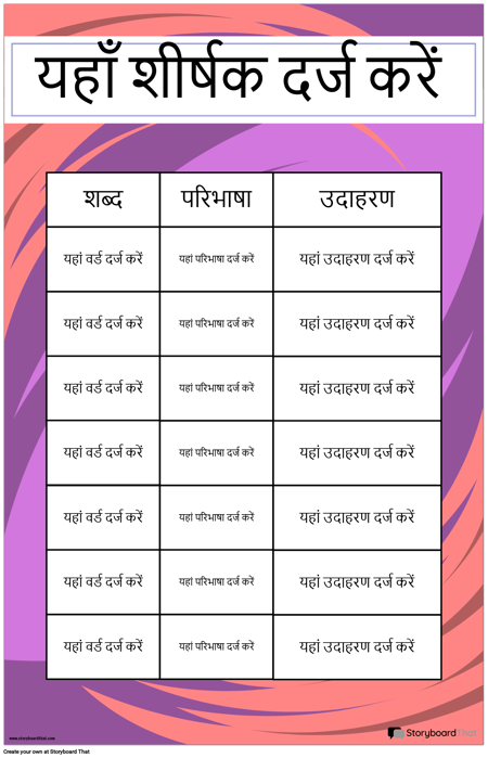 परिभाषा पोस्टर