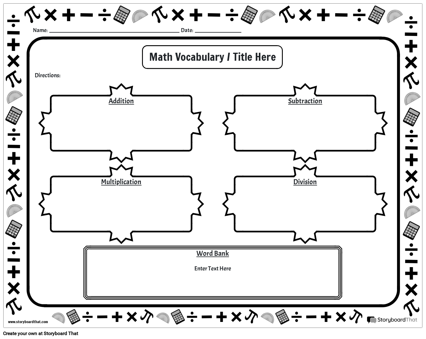 गणित शब्दावली 2