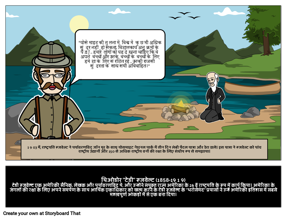 Par Story Example टेडी रूजवेल्ट Storyboard par hi-examples