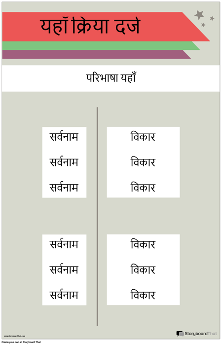Verb Conjugation Poster