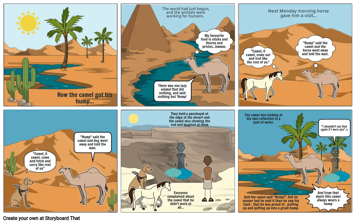 How the camel got his hump comic