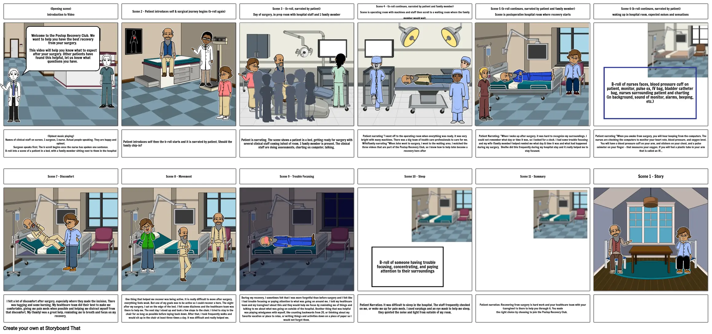 Preop video for delirium prevention