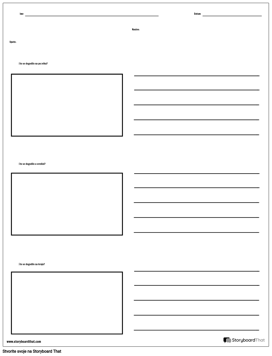 BME Slika i Crte Storyboard by hr-examples