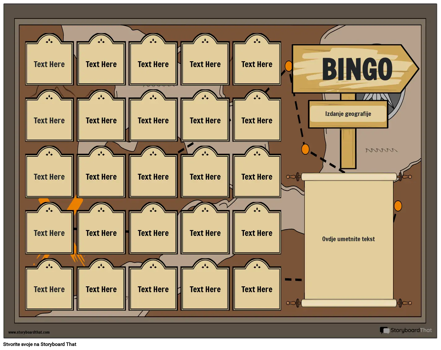 Geografsko Izdanje Igre Bingo
