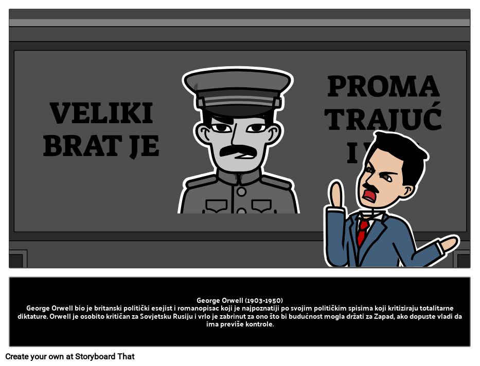 Tko je bio Orwell? Storyboard por hrexamples