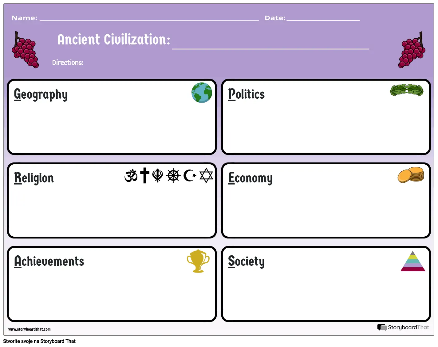 Grapes Graphic Organizer