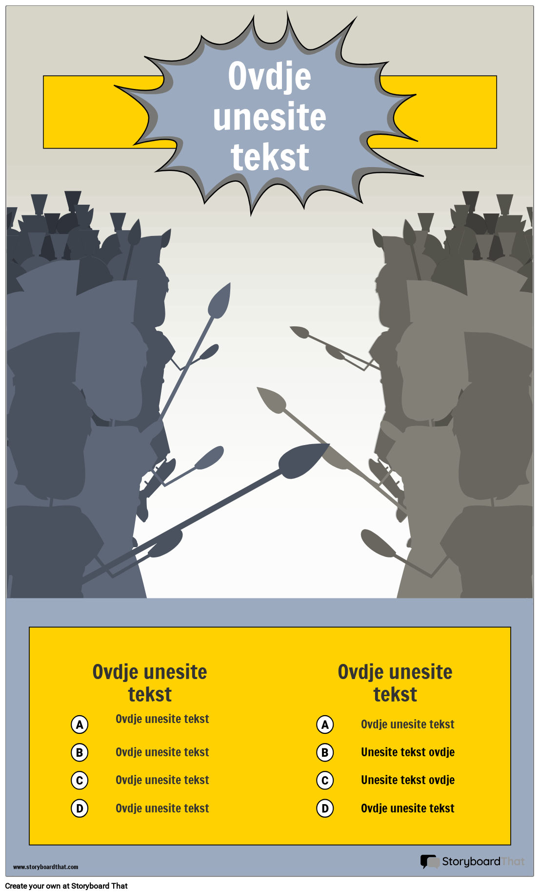 Infografski Predložak Borbe