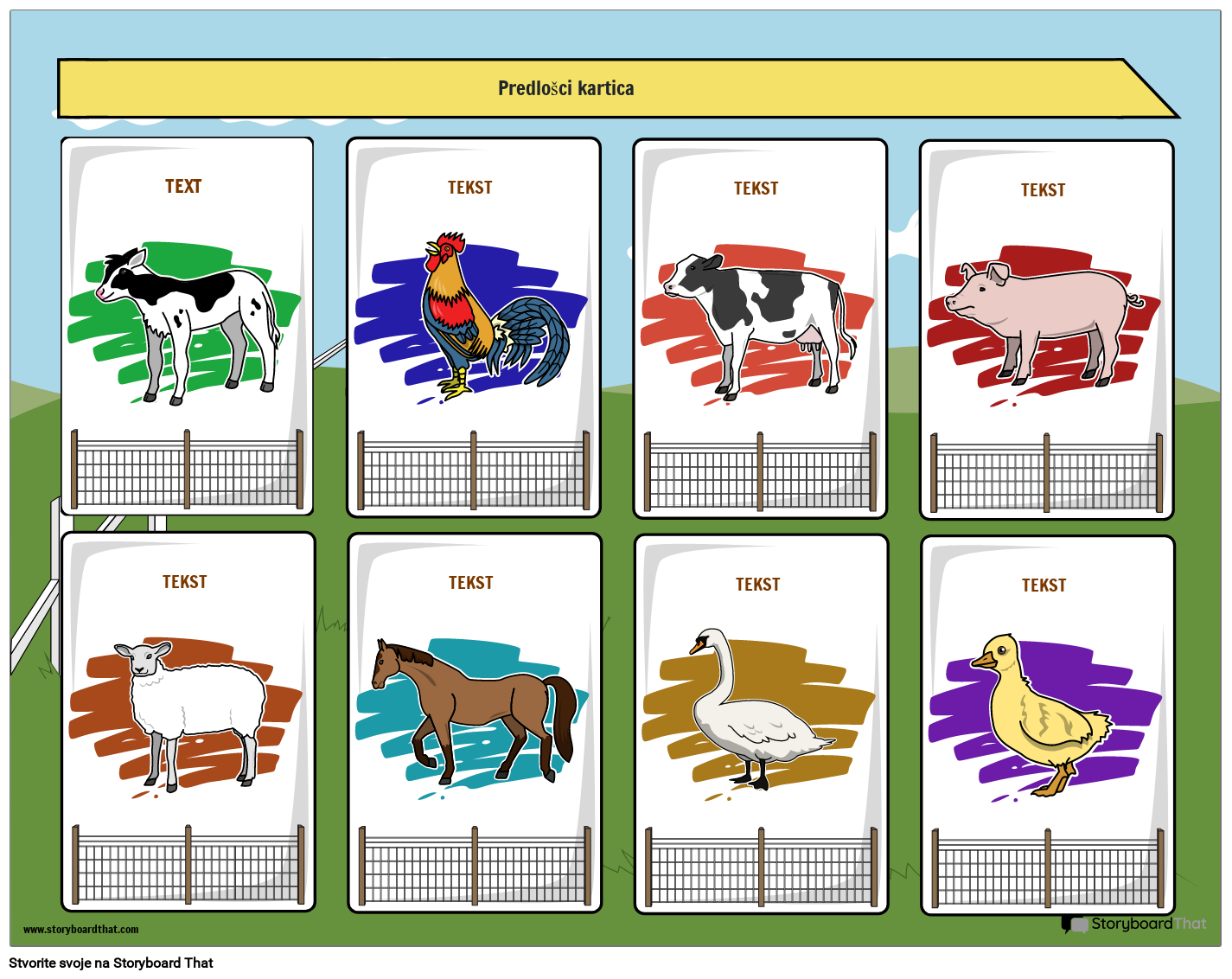 Kartaška Igra Farm Animals Kategorija Storyboard