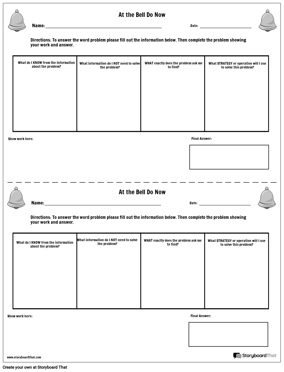 KNWS Matematički zadatak zvonar Storyboard af hr-examples