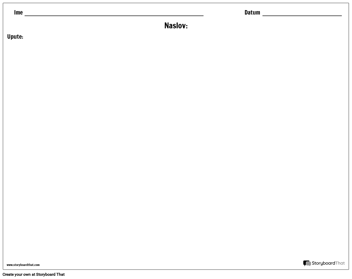 Prazan Predložak - Pejzaž