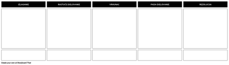Predložak Dijagrama Pločice - 5 Ćelija