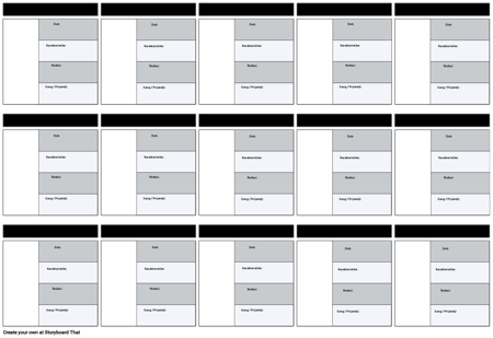 Predložak Kartice Znakova Outsider