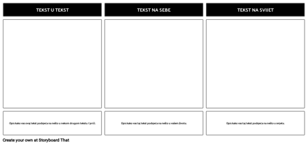 Predložak Tekstualnih Veza