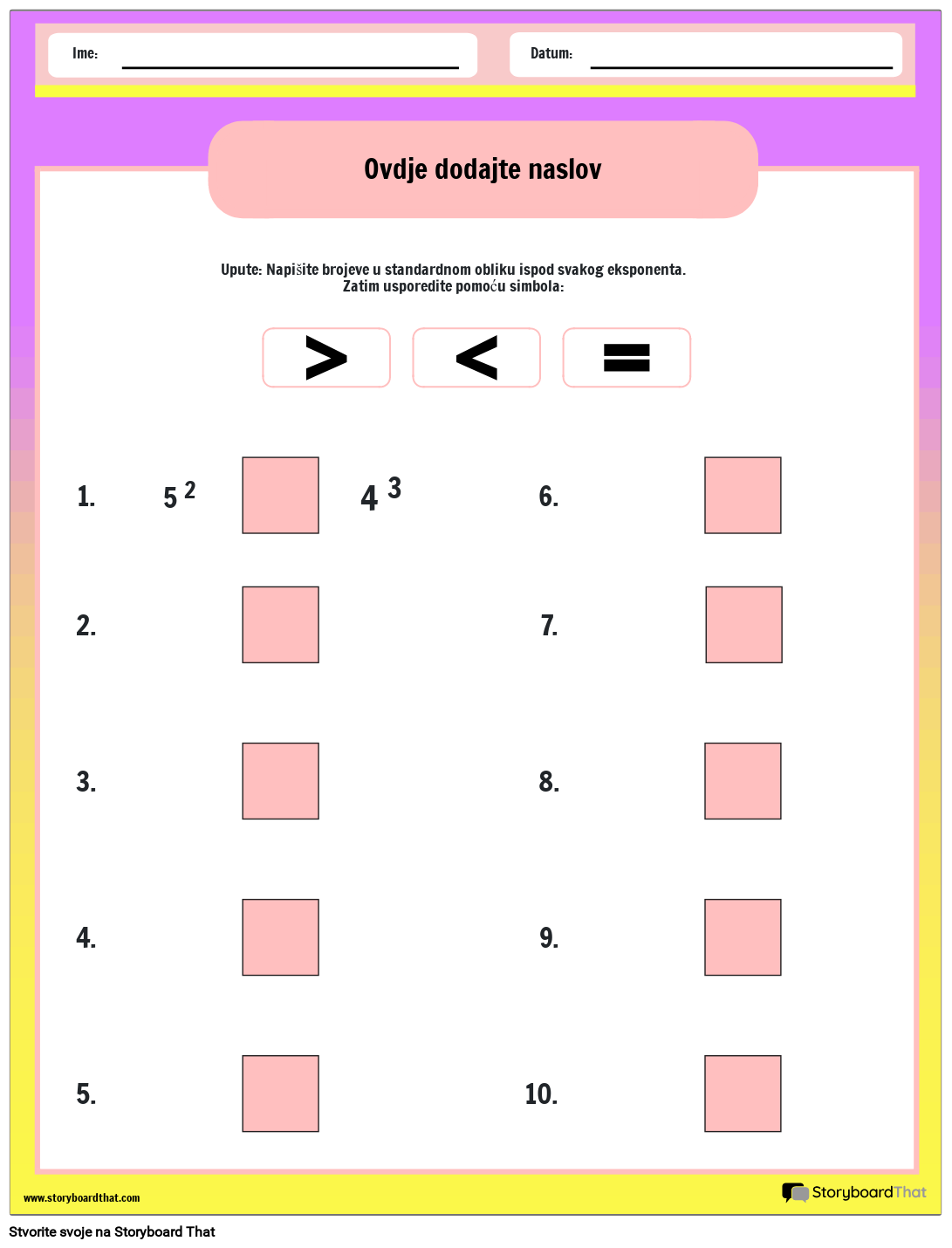 radni-list-usporedbe-eksponenata-storyboard-by-hr-examples
