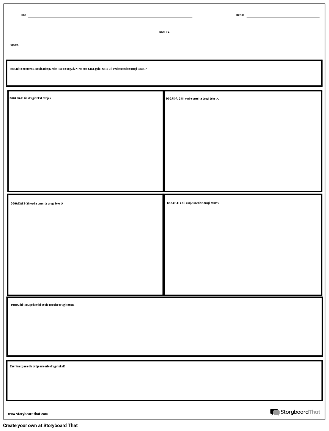 Stripove Storyboard par hr-examples
